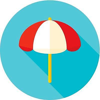 EPS 해외이미지 하늘색 일러스트 사람없음 파라솔 해외일러스트 파란색 파일형식 벡터 이미지허브