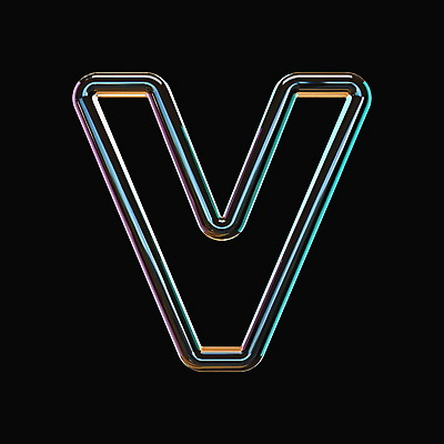 포토 JPG 해외이미지 알파벳 영어 타이포그라피 사람없음 그래픽 3D 입체 V 네온 해외포토 문자 디지털합성 파일형식 이미지허브