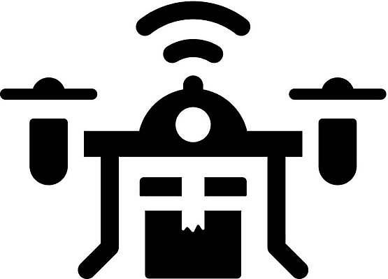 EPS 해외이미지 일러스트 사람없음 상자 배송 택배 택배상자 드론 무인택배 해외일러스트 운송업 무인기계 파일형식 벡터 이미지허브