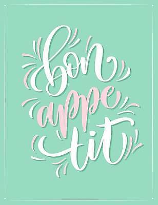 EPS 해외이미지 영어 일러스트 요리 글자캘리그라피 사람없음 연두색 잡지 필기체 해외일러스트 문자 캘리그라피 간행물 초록색 파일형식 벡터 이미지허브