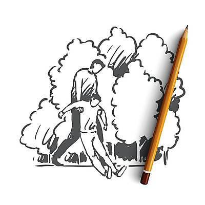 EPS 해외이미지 전신 나무 남자 일러스트 건강 성인 두명 잡기 도움 스케치 손그림 얼굴없음 성인남자만 쓰러짐 해외일러스트 식물 컨셉 모션 미술 사람 남자만 성인만 파일형식 벡터 이미지허브