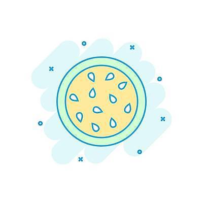 EPS 해외이미지 일러스트 단면 수박 사람없음 민트색 해외일러스트 컬러 과일 파일형식 벡터 이미지허브