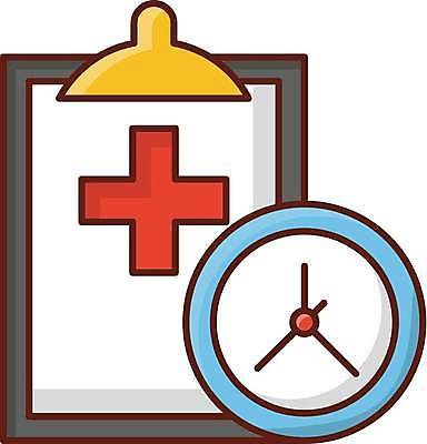 EPS 해외이미지 시계 일러스트 의학 사람없음 십자표시 일정표 해외일러스트 표시 파일형식 벡터 이미지허브