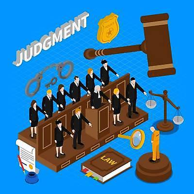 EPS 해외이미지 전신 여자 남자 일러스트 열쇠 여러명 상반신 성인 펜 가리킴 범죄인 법률가 판사 문서 법 의사봉 재판 법관 양팔저울 아이소메트릭 정의 강대상 법전 법정 재판소 성인만 해외일러스트 직업 다수 저울 사람 손짓 책 필기구 범죄 단상 파일형식 벡터 이미지허브