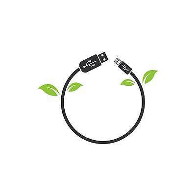 EPS 해외이미지 디자인 잎 일러스트 사람없음 디지털 연결 USB 심볼 포트 해외일러스트 식물 파일형식 벡터 이미지허브