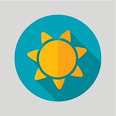 EPS 해외이미지 하늘색 일러스트 사람없음 태양 해외일러스트 자연요소 파란색 파일형식 벡터 이미지허브