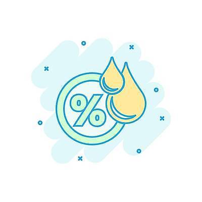 EPS 해외이미지 일러스트 사람없음 습기 물방울 퍼센트 수분 민트색 해외일러스트 컬러 특수기호 파일형식 벡터 이미지허브