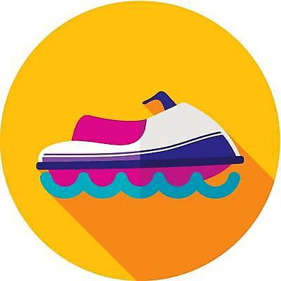 EPS 해외이미지 일러스트 사람없음 노란색 제트스키 해외일러스트 컬러 수상스포츠 파일형식 벡터 이미지허브