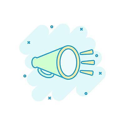 EPS 해외이미지 일러스트 사람없음 확성기 소리 외침 민트색 해외일러스트 컬러 파일형식 벡터 이미지허브