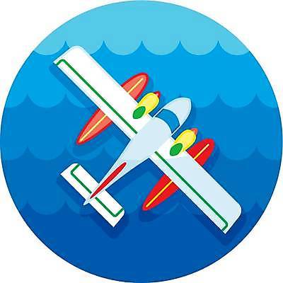 EPS 해외이미지 하늘색 일러스트 사람없음 수상비행기 해외일러스트 비행기 파란색 파일형식 벡터 이미지허브