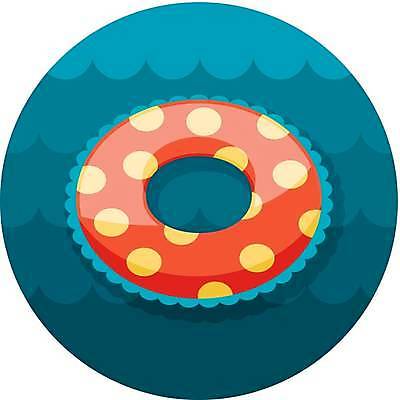 EPS 해외이미지 일러스트 사람없음 파란색 물방울무늬 튜브 해외일러스트 컬러 무늬 파일형식 벡터 이미지허브