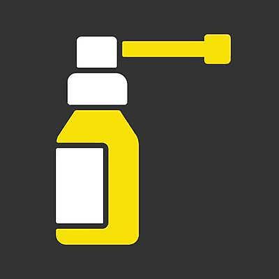 EPS 해외이미지 일러스트 사람없음 치료 약 노란색 검은색 흰색 스프레이 분무기 해외일러스트 컬러 의학 파일형식 벡터 이미지허브