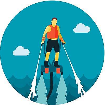 EPS 해외이미지 전신 남자 하늘색 일러스트 한명 성인 공중 잡기 떠있는 성인남자한명만 플라이보드 해외일러스트 1 모션 사람 레포츠 파란색 남자한명만 성인남자만 파일형식 벡터 이미지허브