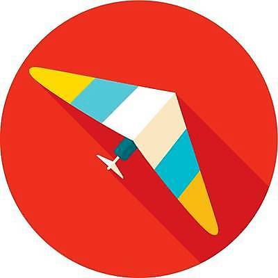 EPS 해외이미지 일러스트 사람없음 빨간색 여름 행글라이더 해외일러스트 계절 스포츠 컬러 파일형식 벡터 이미지허브