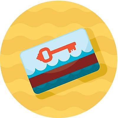 EPS 해외이미지 일러스트 열쇠 사람없음 노란색 카드키 해외일러스트 컬러 파일형식 벡터 이미지허브