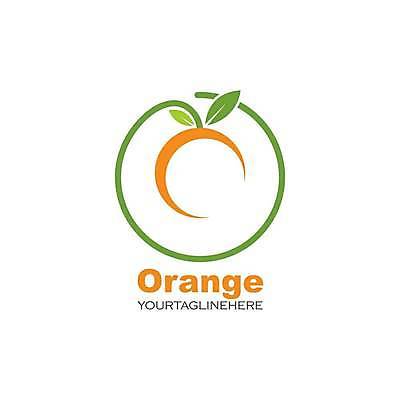 EPS 해외이미지 디자인 잎 오렌지 일러스트 사람없음 초록색 주황색 심볼 해외일러스트 식물 컬러 과일 파일형식 벡터 이미지허브