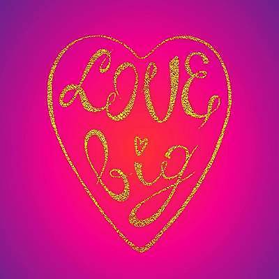 EPS 해외이미지 손글씨 영어 일러스트 사랑 타이포그라피 사람없음 보라색 하트 해외일러스트 모양 문자 감정 컬러 파일형식 벡터 이미지허브