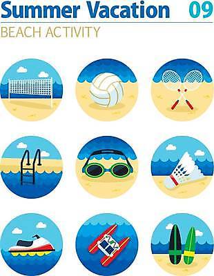 EPS 해외이미지 일러스트 사다리 수영장 사람없음 세트 배드민턴라켓 서핑보드 네트 비치발리볼 셔틀콕 물안경 배구공 모터보트 해외일러스트 스포츠용품 스포츠 배_교통 공 도구 라켓 보드_스포츠 비치볼 배구 수영용품 파일형식 벡터 이미지허브