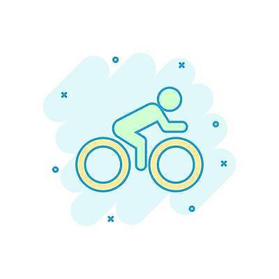 EPS 해외이미지 하늘색 일러스트 사람모양 사람없음 자전거 사이클링 해외일러스트 모양 파란색 바이크 육상스포츠 파일형식 벡터 이미지허브