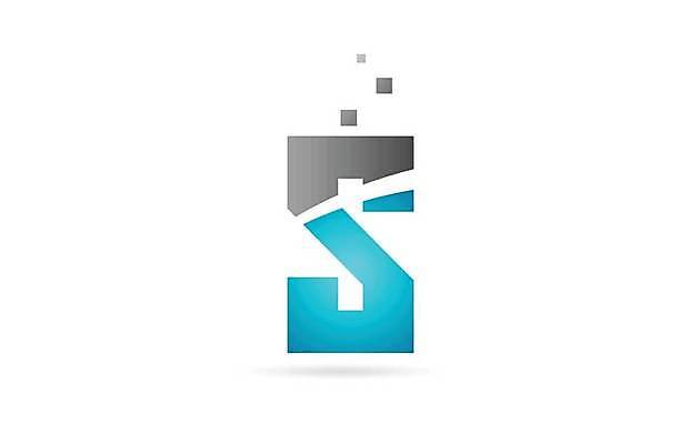 EPS 해외이미지 모양 템플릿 디자인 알파벳 백그라운드 일러스트 회사 비즈니스 경사 타이포그라피 파란색 회색 편지 심볼 신분 S 엘리먼트 활자 해외일러스트 문자 영어 컬러 활자판 파일형식 벡터 이미지허브