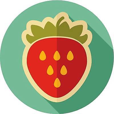 EPS 해외이미지 디자인 일러스트 딸기 사람없음 플랫 맛있는 해외일러스트 과일 파일형식 벡터 이미지허브