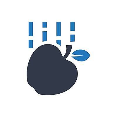 EPS 해외이미지 일러스트 사과 심볼 물리학 이론 해외일러스트 교육 과일 물리 파일형식 벡터 이미지허브