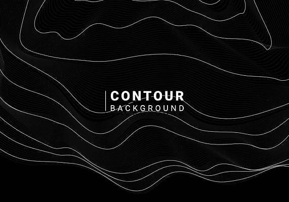 EPS 해외이미지 디자인 백그라운드 곡선 일러스트 추상 사람없음 검은색 웨이브 해외일러스트 선 컬러 무늬 파일형식 벡터 이미지허브