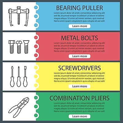 EPS 해외이미지 템플릿 디자인 배너 선 백그라운드 컨셉 인터넷 일러스트 텍스트 그래픽 가로 세트 금속 웹 인포그래픽 정보 기구 공구 드라이버 수리 땅 심볼 사인 메뉴 옵션 레이아웃 윤곽 페이지 볼트 펜치 네비게이션 베어링 인터페이스 항목 스타일 해외일러스트 재질 도구 파일형식 벡터 이미지허브