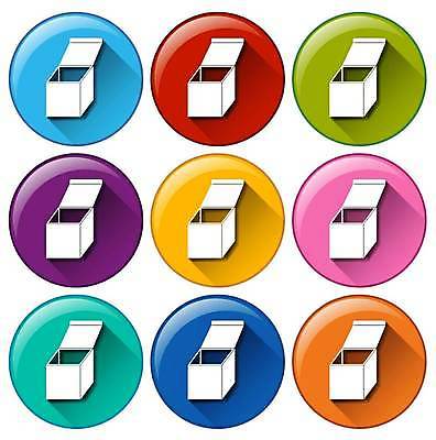 EPS 해외이미지 일러스트 사람없음 세트 상자 컬러풀 원형 해외일러스트 도형 컬러 파일형식 벡터 이미지허브