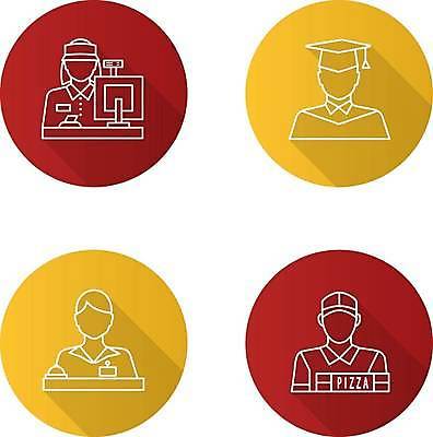 EPS 해외이미지 직업 학생 디자인 여자 선 컨셉 일러스트 졸업 노동자 피자 세트 픽토그램 웹 카페 가운 업무 플랫 계산대 심볼 사인 경영자 윤곽 팩 안내원 비서 슈퍼마켓 계산원 관리자 접수 항목 해외일러스트 옷 교육 인터넷 패스트푸드 서양음식 사람 상점 화장품 작업 리더 파일형식 벡터 이미지허브