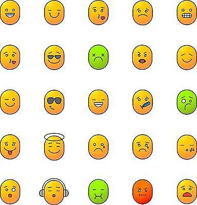 EPS 해외이미지 캐릭터 감정 일러스트 표정 사람없음 세트 원형 만화 이모티콘 해외일러스트 일러캐릭터 도형 파일형식 벡터 이미지허브