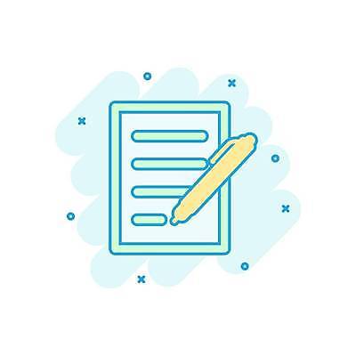 EPS 해외이미지 종이 일러스트 사람없음 펜 기록 메모지 민트색 해외일러스트 컬러 필기구 사무용품 파일형식 벡터 이미지허브