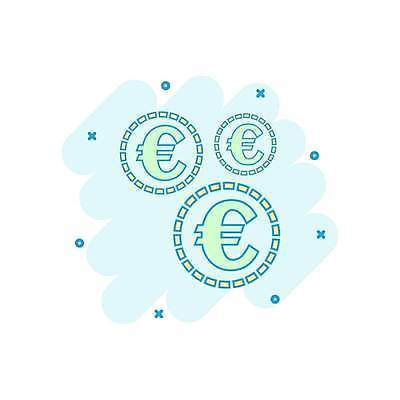 EPS 해외이미지 일러스트 사람없음 동전 유로 민트색 해외일러스트 컬러 돈 파일형식 벡터 이미지허브