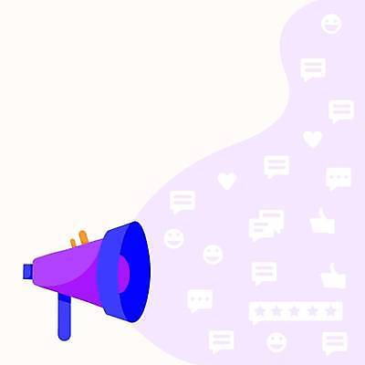 EPS 해외이미지 백그라운드 컨셉 말풍선 일러스트 커뮤니케이션 대화 사람없음 확성기 하트 최고 메시지 손모양 이모티콘 별점 카피스페이스 해외일러스트 모양 말하기 공백 점수 평가 파일형식 벡터 손_신체부위 이미지허브