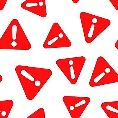 EPS 해외이미지 백그라운드 패턴 일러스트 경고 사람없음 빨간색 삼각형 느낌표 위험 심볼 해외일러스트 도형 기호 컬러 컨셉 무늬 파일형식 벡터 이미지허브
