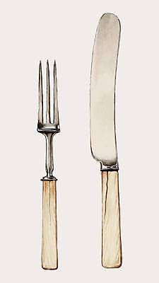 EPS 해외이미지 식기 디자인 포크 일러스트 미술 사람없음 골동품 나이프 해외일러스트 문화예술 칼 파일형식 벡터 이미지허브