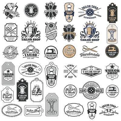 EPS 해외이미지 템플릿 디자인 실루엣 신체 일러스트 비즈니스 취미 그래픽 세트 라벨 상점 검은색 기계 장비 수확 공구 바늘 실 마네킹 바느질 수집 심볼 사인 복고 배지 실타래 재단 고립 골무 엘리먼트 옛날 프리미엄 핸드메이드 해외일러스트 컬러 농업 프레임 촬영기법 도구 파일형식 벡터 이미지허브