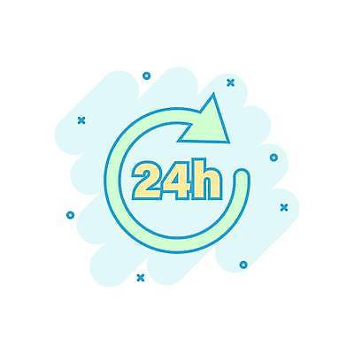 EPS 해외이미지 화살표 일러스트 사람없음 24시간 민트색 해외일러스트 컬러 시간 파일형식 벡터 이미지허브