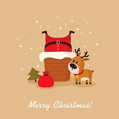 EPS 해외이미지 나무 크리스마스 일러스트 굴뚝 신체부위 갈색 루돌프 눈 보따리 끼임 해외일러스트 자연요소 식물 기념일 컬러 날씨 사슴 사람 파일형식 벡터 이미지허브