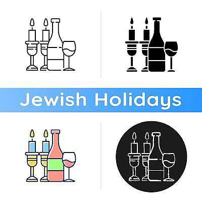 EPS 해외이미지 디자인 와인잔 라인일러스트 일러스트 촛불 사람없음 세트 와인 축제 축하 와인병 촛대 유월절 유태교 해외일러스트 컨셉 술잔 초 병_용기 주류 파일형식 벡터 이미지허브