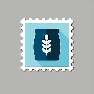 EPS 해외이미지 디자인 일러스트 곡류 사람없음 자루 우표 포대자루 해외일러스트 파일형식 벡터 이미지허브