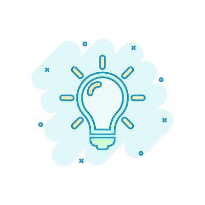 EPS 해외이미지 일러스트 전구 아이디어 사람없음 민트색 해외일러스트 컬러 컨셉 파일형식 벡터 이미지허브