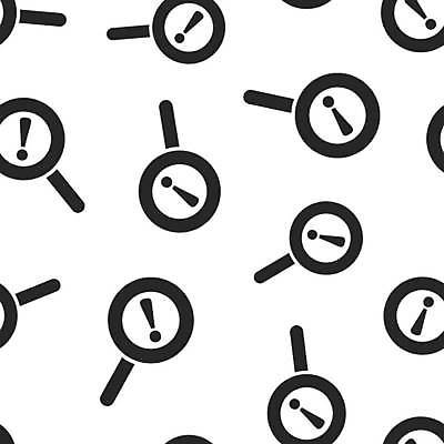 EPS 해외이미지 백그라운드 패턴 일러스트 돋보기 경고 사람없음 검은색 느낌표 위험 심볼 해외일러스트 기호 컬러 컨셉 무늬 파일형식 벡터 이미지허브