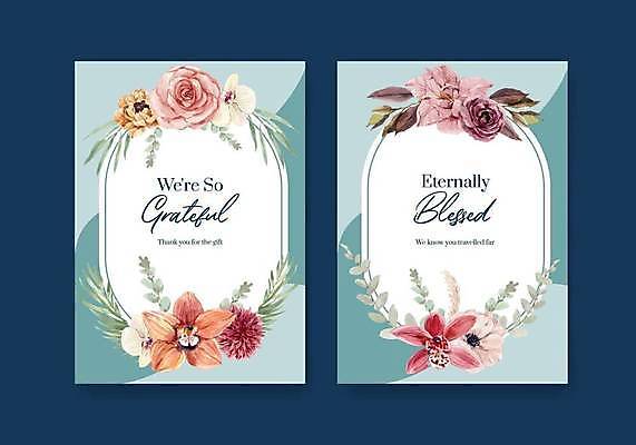 EPS 해외이미지 꽃 잎 일러스트 사람없음 분위기 손그림 감성 민트색 해외일러스트 식물 컬러 컨셉 파일형식 벡터 이미지허브