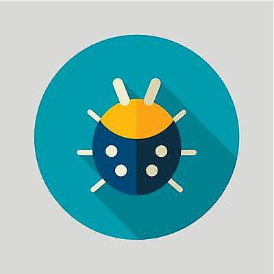 EPS 해외이미지 하늘색 일러스트 사람없음 무당벌레 해외일러스트 곤충 파란색 파일형식 벡터 이미지허브