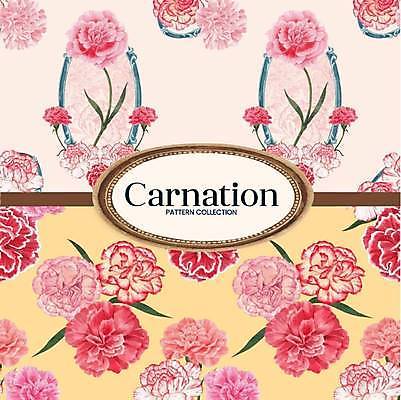 EPS 해외이미지 줄기 잎 꽃무늬 일러스트 프레임 타이포그라피 사람없음 노란색 원형 카네이션 프레임일러스트 해외일러스트 도형 식물 문자 꽃 컬러 무늬 파일형식 벡터 이미지허브