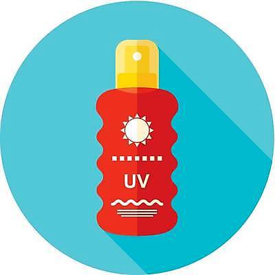 EPS 해외이미지 하늘색 일러스트 사람없음 선크림 해외일러스트 파란색 화장품 파일형식 벡터 이미지허브