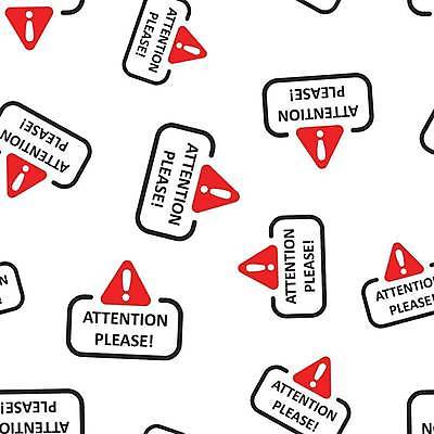 EPS 해외이미지 백그라운드 패턴 일러스트 경고 타이포그라피 사람없음 빨간색 삼각형 느낌표 위험 알림 심볼 해외일러스트 도형 문자 기호 컬러 컨셉 무늬 파일형식 벡터 이미지허브