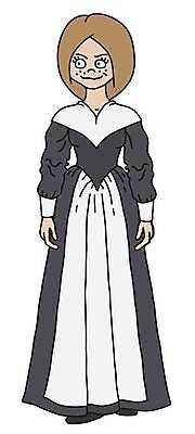 EPS 해외이미지 드레스 옷 일러스트 요정 유행 검은색 어둠 흰색 역사 만화 심플 빨간머리 바로크 해외일러스트 헤어스타일 컬러 파일형식 벡터 이미지허브