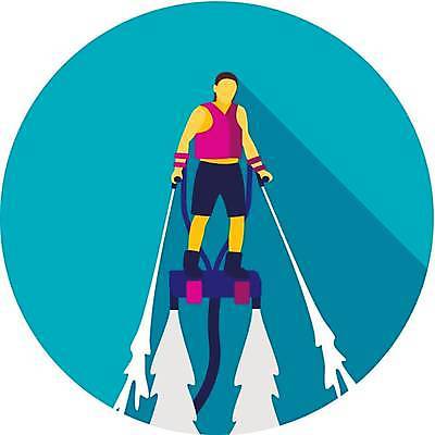 EPS 해외이미지 전신 여자 하늘색 일러스트 한명 성인 공중 잡기 떠있는 성인여자한명만 플라이보드 해외일러스트 1 모션 사람 레포츠 파란색 여자한명만 성인여자만 파일형식 벡터 이미지허브